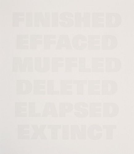 Remy Zaugg "Finished" Silkscreen, Signed Edition
