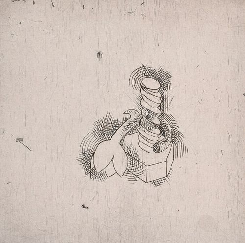 Tom Otterness "Bolt and Flower" Engraving, Signed Ed.
