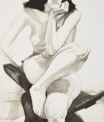 Philip Pearlstein Nude Etching, Signed Edition