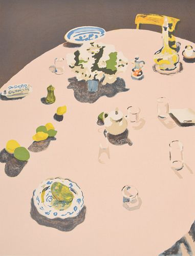 Fairfield Porter "The Table" Lithograph, Signed Edition