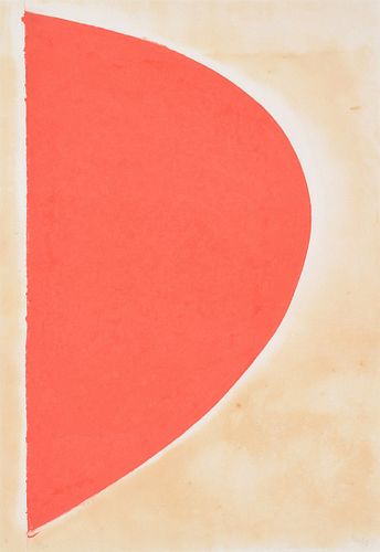 Ellsworth Kelly "Red Curve" Print, Signed Edition
