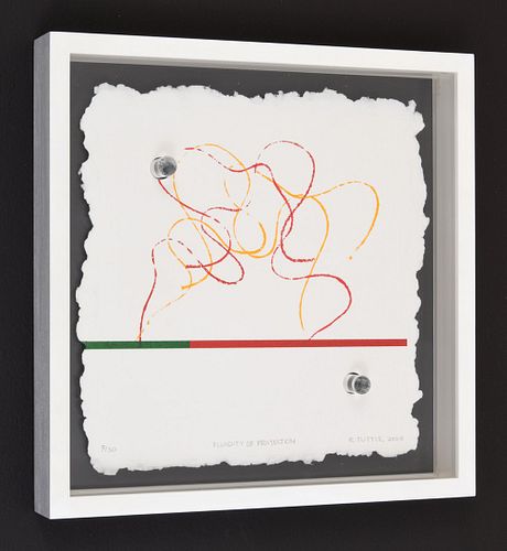 Richard Tuttle "Fluidity of Projection" Screenprint, Signed Ed