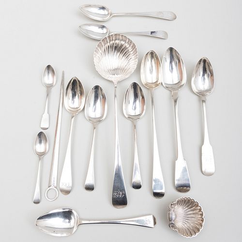 Group of British Silver Serving Wares