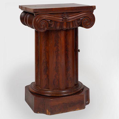 English Mahogany Columnar Form Washstand