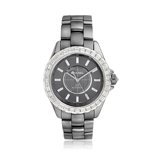 Chanel Ref. J12 Chromatic Diamond Watch in Ceramic Titanium and White Gold