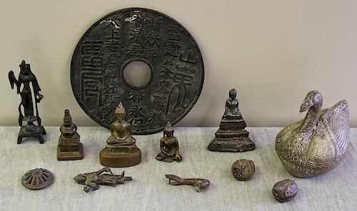 Lot of Assorted Asian Bronze / Metal Items.