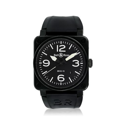 Bell & Ross Ref. BR 03-92 in Steel with Carbon Black PVD finish