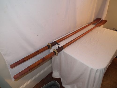 PAIR ANTIQUE SCULLING OARS 