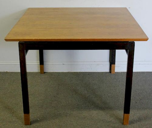Midcentury Dunbar Two Tone Game Table.