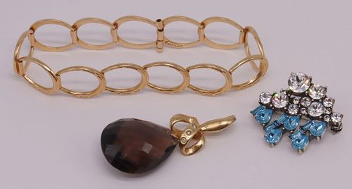 JEWELRY. Assorted 14kt Gold and Signed Jewelry.