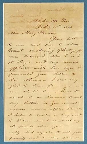 War Date Autographed Letter Signed by Ulysses S. Grant,