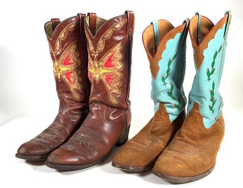 Two Pairs of Cowboy Boots
