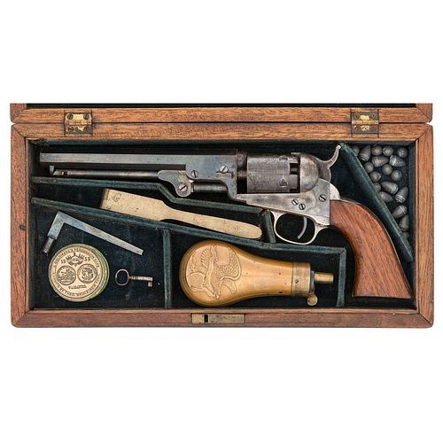 Cased Colt Model 1849 6" Pocket Percussion Revolver