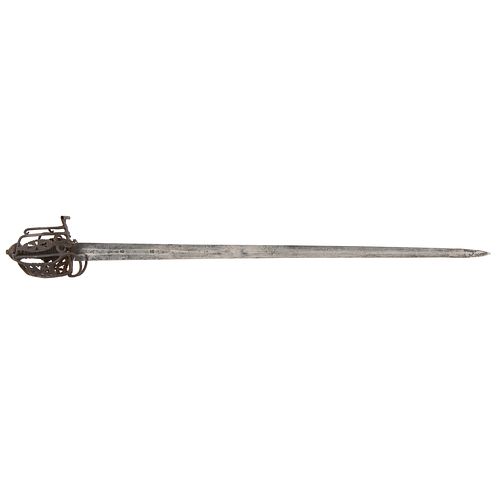 An Attractive Mid-18th Century Scottish Basket-Hilted Broadsword