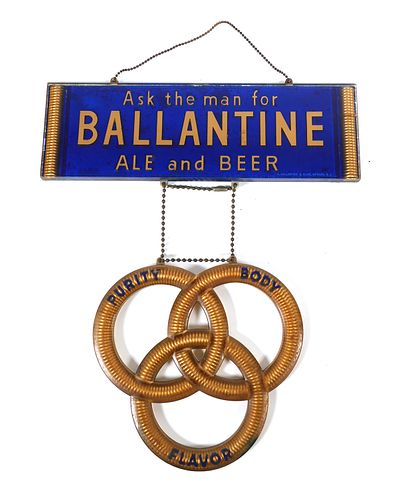 BALLANTINE Ale & Beer Bar Tavern Sign