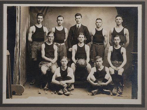 1917 J.S.H.S. High School Basketball Team Photo