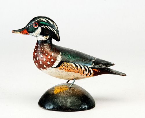 Elmer Crowell Miniature Wood Duck Drake