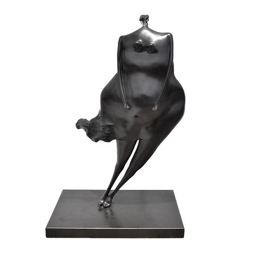 Large Abigail Varela Bronze Figural Sculpture