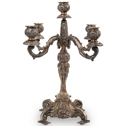 Sterling Silver Victorian Style Candelabra