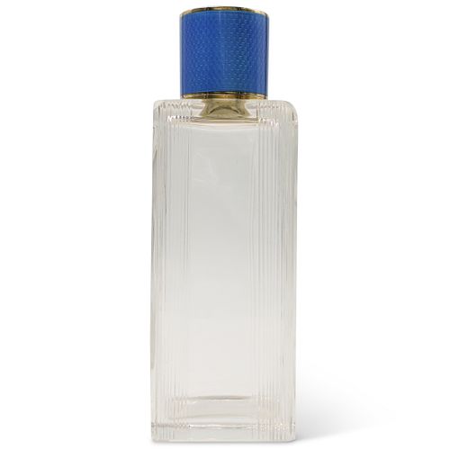 Cartier Enamel and Glass Perfume Bottle