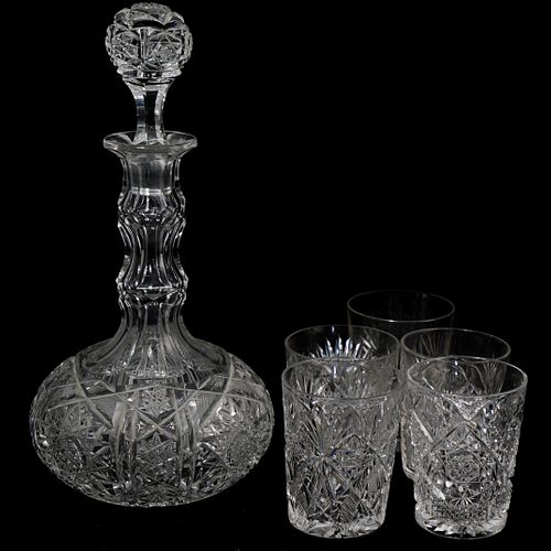 (6 Pc) Cut Crystal Table Articles