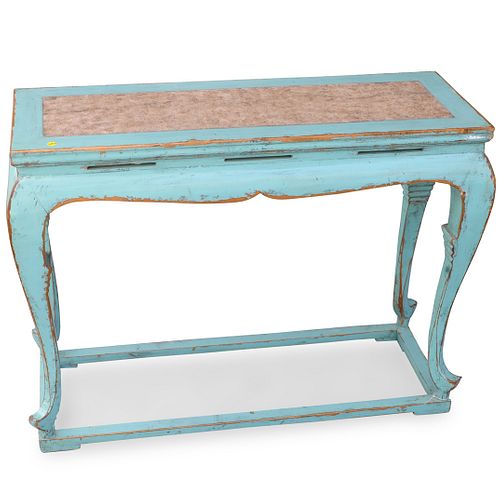 Oriental Painted Wood Console Table