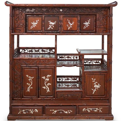 Chinese Mother of Pearl Inlaid Cabinet
