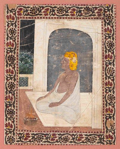 Five Persian Miniatures Largest image: 5 1/2 x 8 1/4 in., 14 x 21 cm.