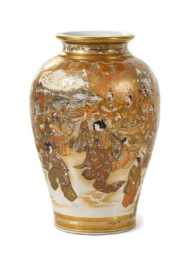 A Japanese Satsuma Vase
Height 12 in., 30 cm.