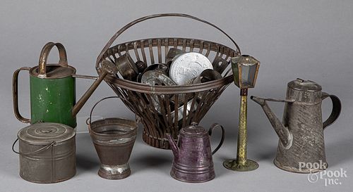 Group of early tin kitchenwares