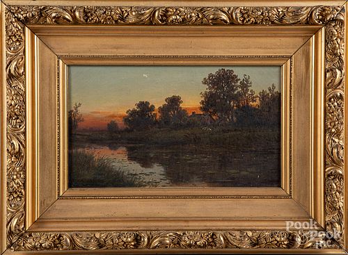 Charles Grant Beauregard oil on canvas sunset
