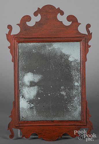 Painted Chippendale mirror, 19th c.