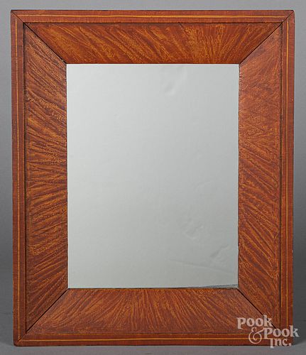 Three mirrors, 19th c., with painted frames