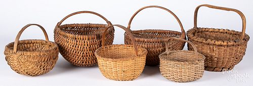 Six assorted baskets