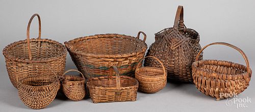 Eight assorted baskets