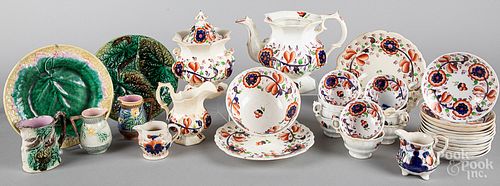 Gaudy Welsh porcelain, etc.