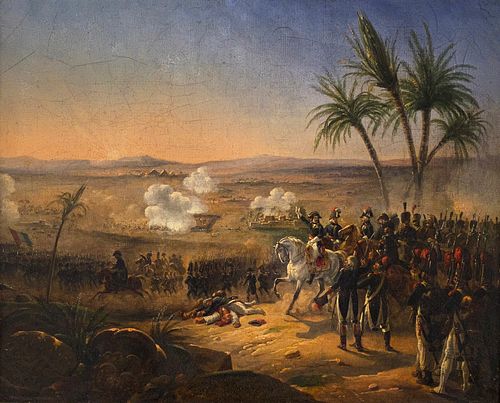 Hippolyte Bellange, Bonaparte harangue ses troupes pendant la bataille des Pyramides, 1823 