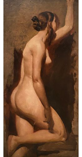 William Etty, R.A, Study of a kneeling nude