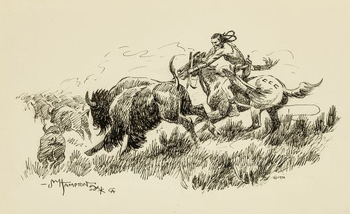 John Hampton | Indian Buffalo Hunt