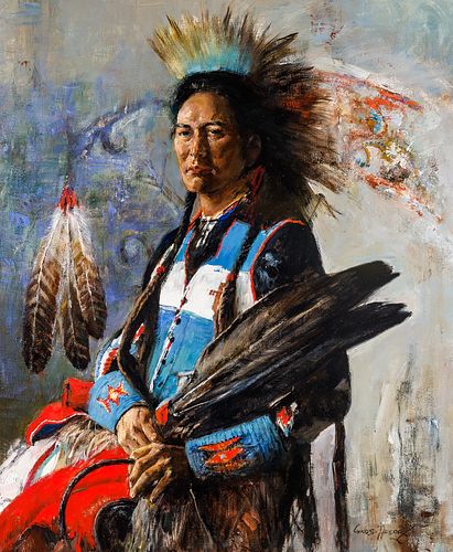 Cyrus Afsary | Plains Indian with Feather Fan