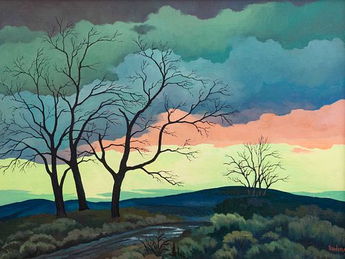 William Sanderson
(American, 1905-1990)
Landscape with Trees