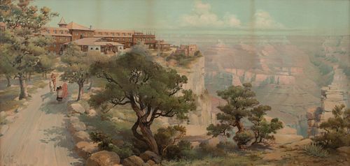 Louis Akin
(American, 1868-1913)
El Tovar, Grand Canyon Arizona, on the Santa Fe, 1906 
