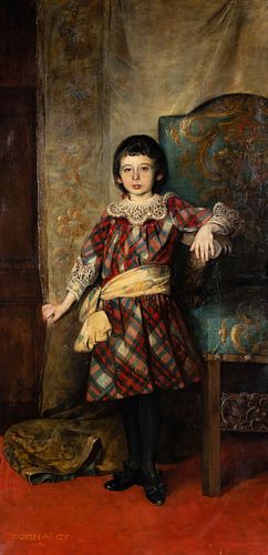 Gyula Tornai
(Hungarian, 1861-1928)
Portrait of a Girl, 1892