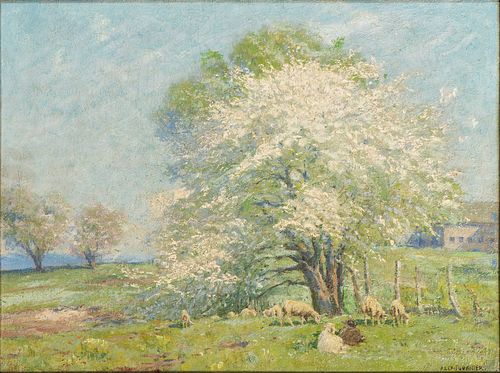 Alexis Jean Fournier 
(American, 1865-1948)
Spring Lambs, c. 1915
