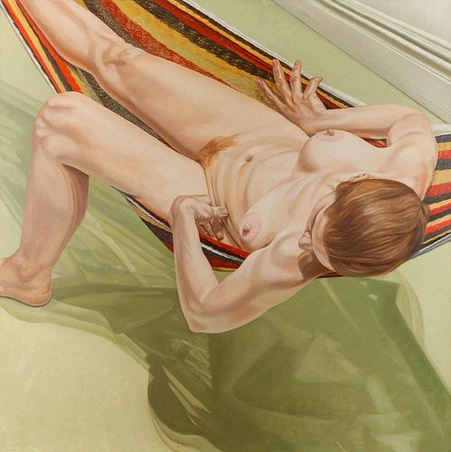 Philip Pearlstein
(American, b. 1924)
Nude on a Hammock, 1974