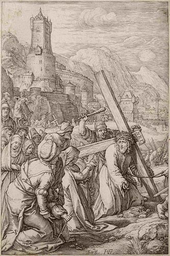 Hendrik Goltzius
(Dutch, 1558-1617)
Christ Bearing the Cross (from The Passion), ca. 1598