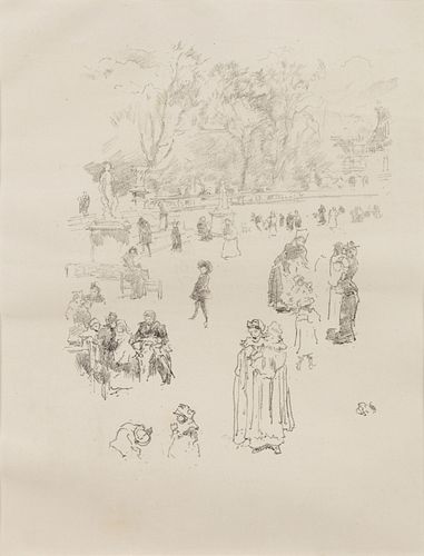 James Abbott McNeill Whistler
(American,  1834-1903)
Les Bonnes du Luxembourg, 1894