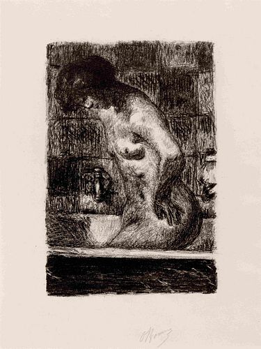 Pierre Bonnard
(French, 1867-1947)
Femme debout dans sa baignoire, 1925