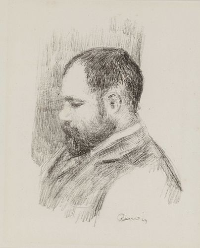 Pierre-Auguste Renoir
(French, 1841-1919)
Ambroise Vollard, (from L'album des douze lithographies originales de Pierre-Auguste Renoir), 1904
