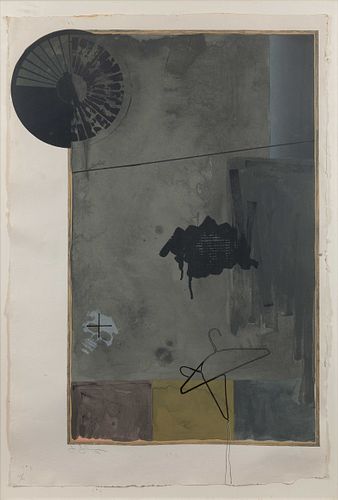 Jasper Johns
(American, b. 1930)
Evian Black State, 1972